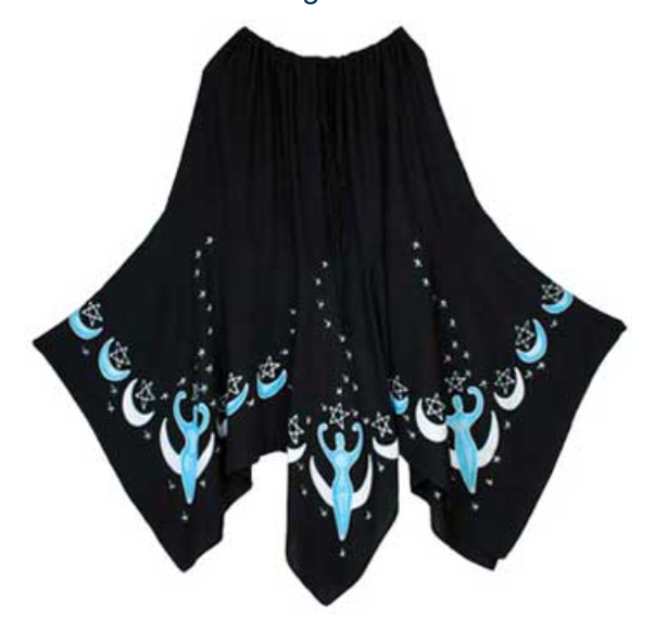 Moon Goddess Long Skirt black image 0