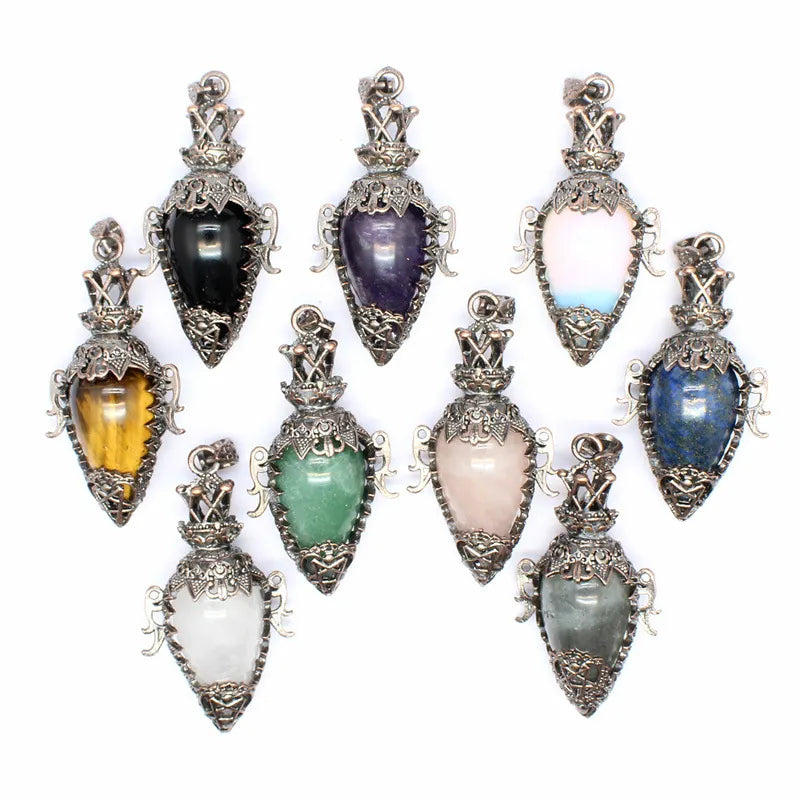 Natural Stone Geometric Pendant Jewelry Accessories image 0