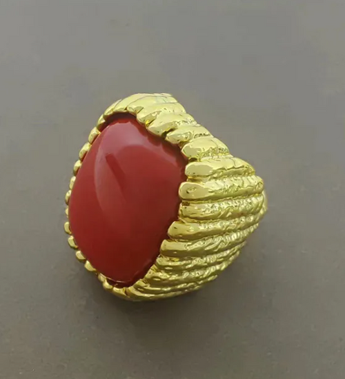 Arylic Allow Copper Open Ring (red2) image 1