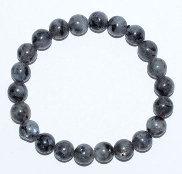 (11) - 8mm Black Labradorite Bracelet image 0