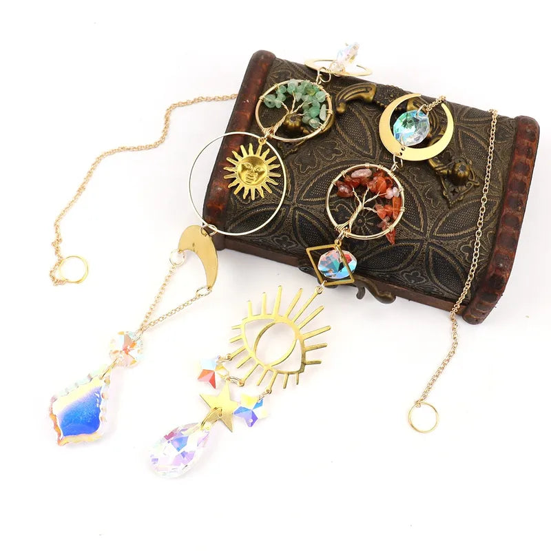 Suncatcher Golden Moon Tree of Life image 3