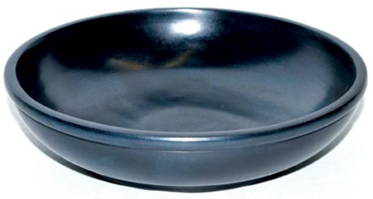 Black Stone Scrying Bowl 6" image 0