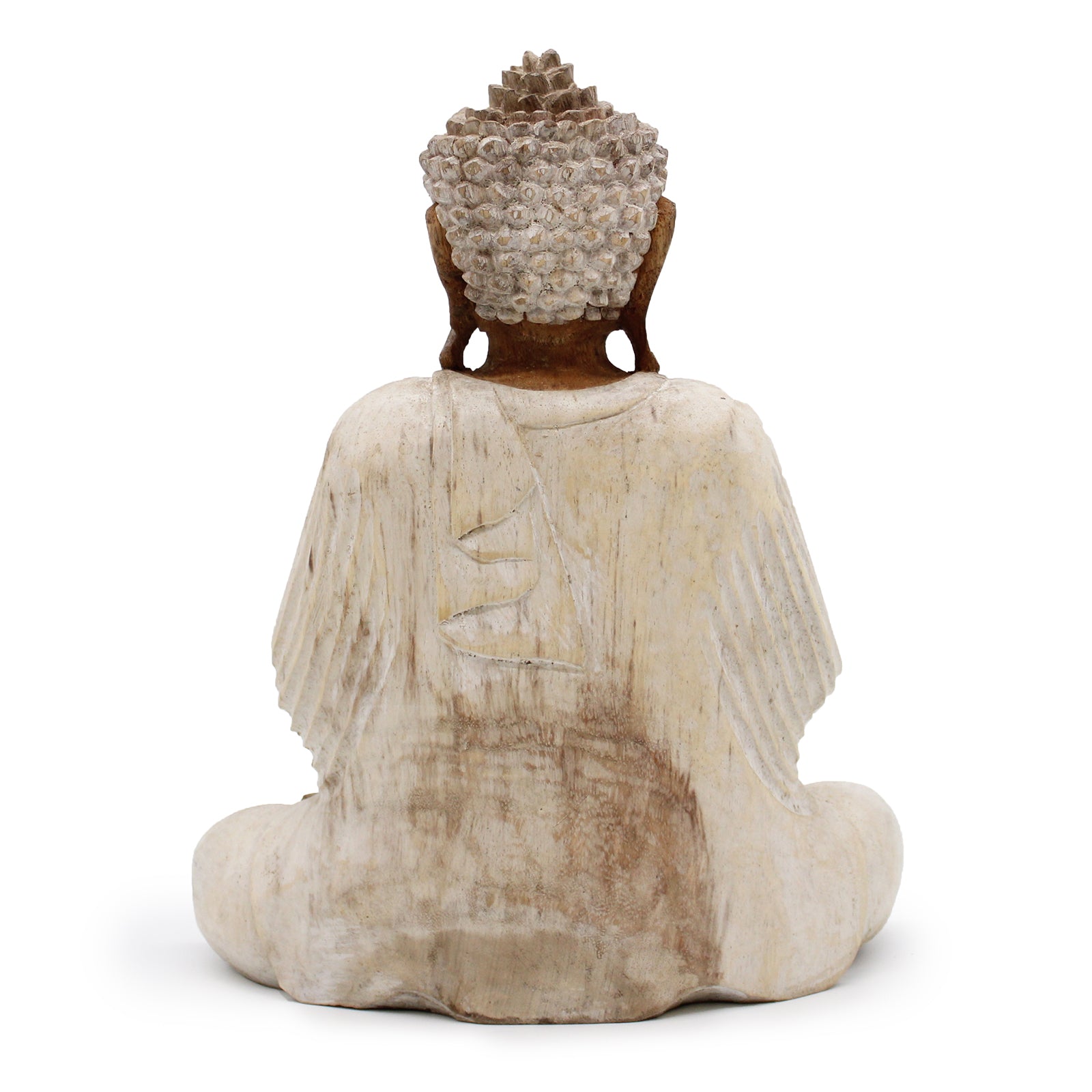 Buddha Statue Whitewash - 30cm Teaching Transmission image 3