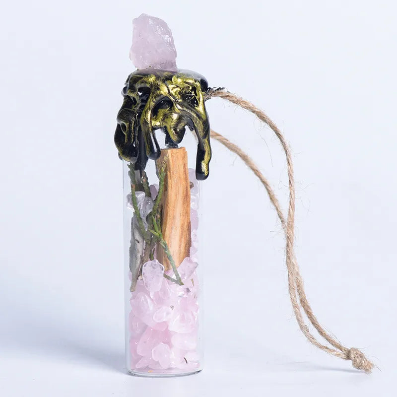 Crystal Jar Pendant Spell Jar Ornament image 8