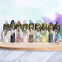 Crystal Jar Pendant Spell Jar Ornament image 0