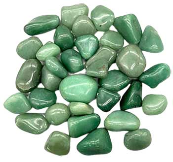1 lb Green Adventurine Tumbled Stones image 0