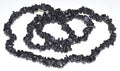 (11) Black Stone Chip Necklace 32" image 0