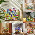 Elegant Style Flower Acrylic Wood Stand image 0