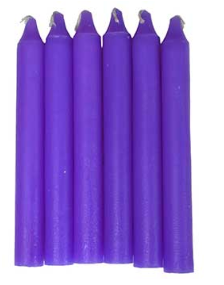 All Colors 6" household candle (set of 6) image 2