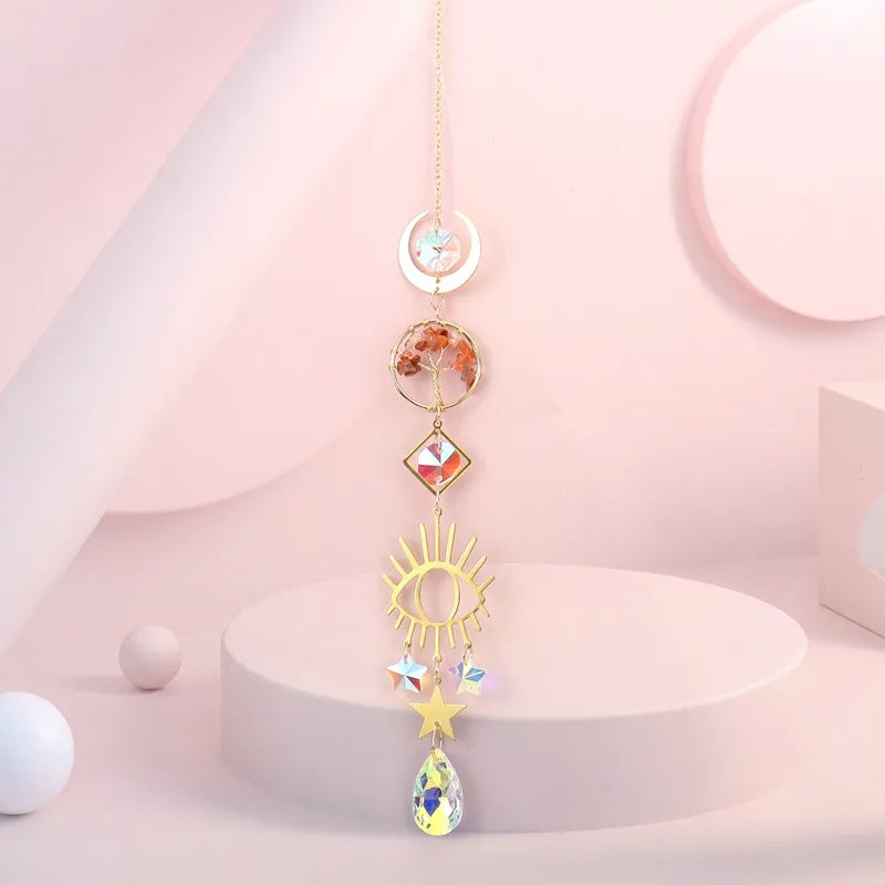 Suncatcher Golden Moon Tree of Life image 8