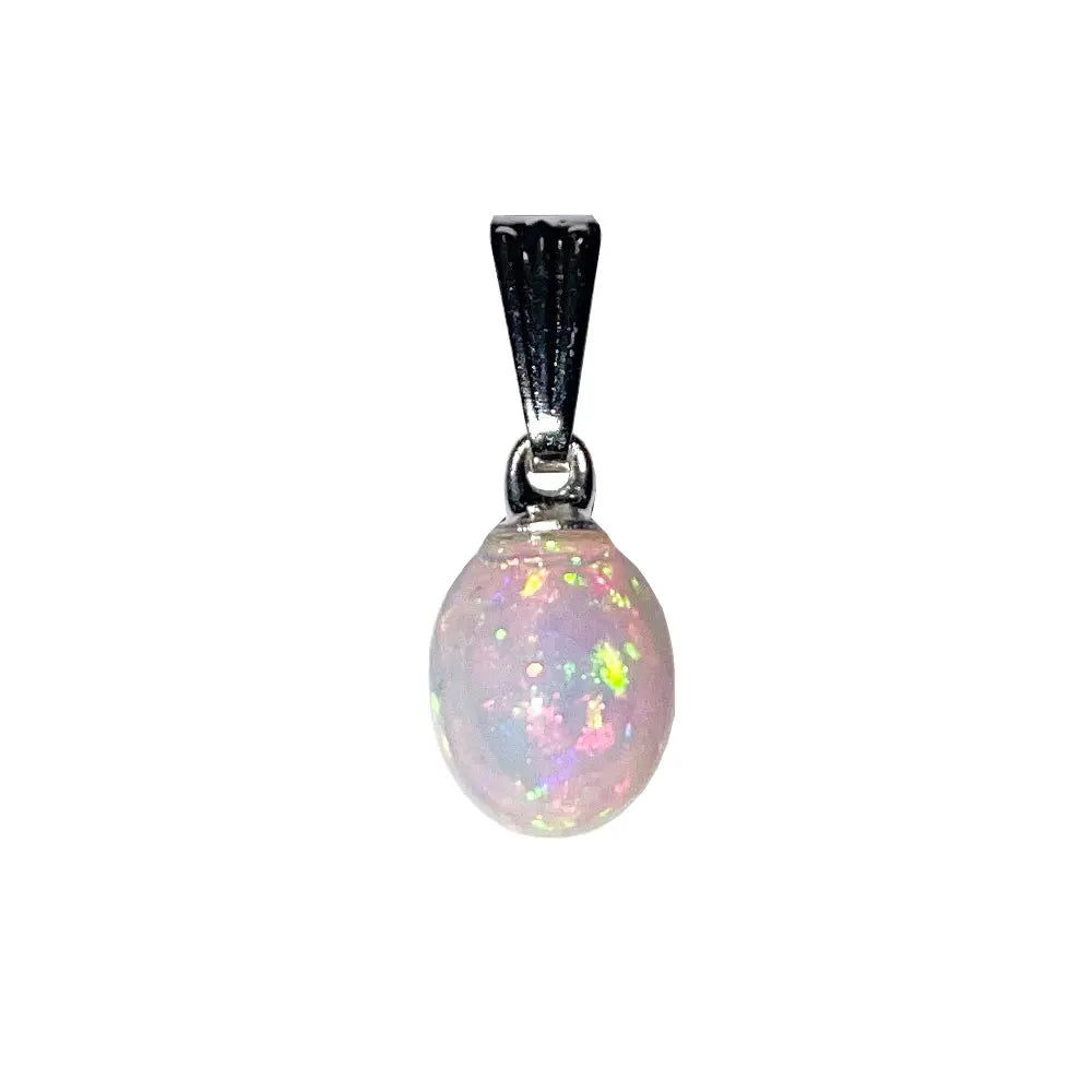 Ethiopian opal pendant – Flat stone image 0