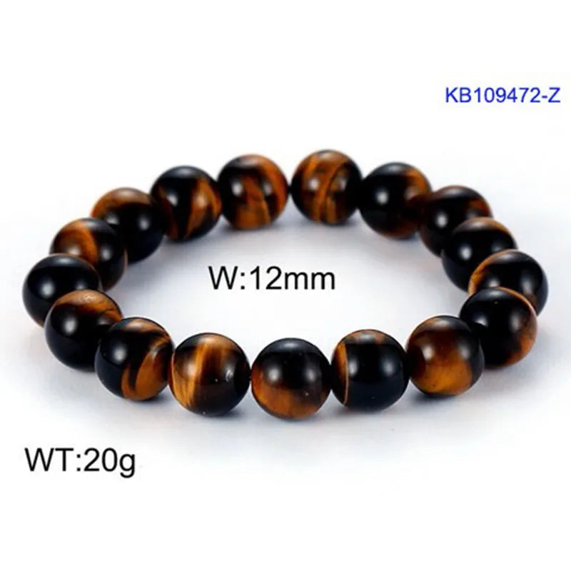Tiger Eye Natural Bracelet 6-12mm image 0