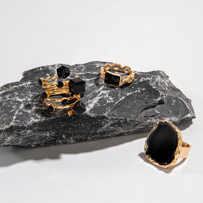 Casual Original Geometric Allow Rings image 1