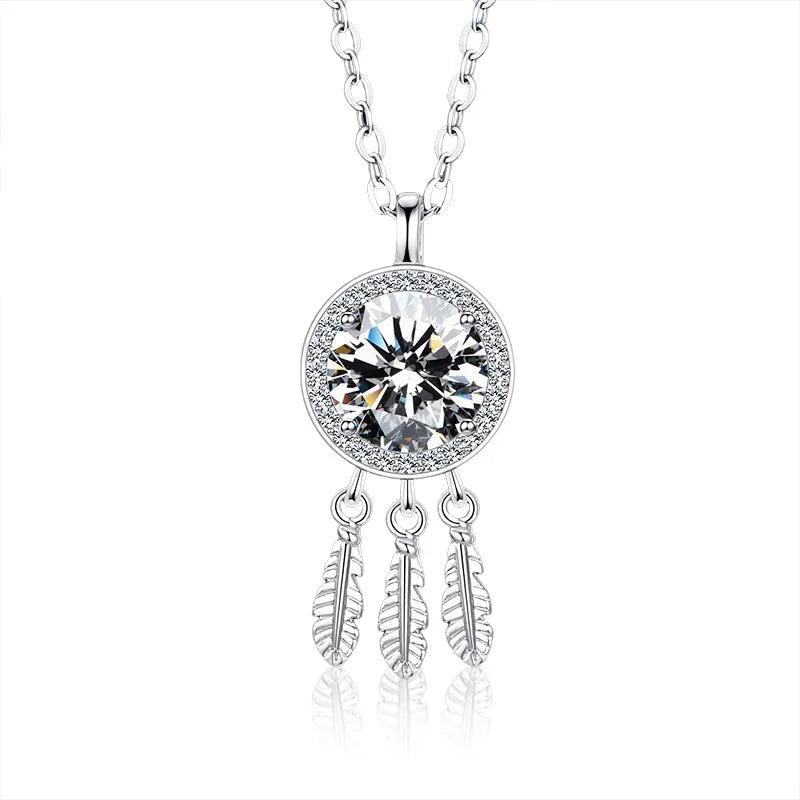 Dream Catcher 925 Sterling Silver Moissanite GRA Inlay image 2