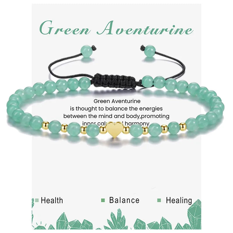 Green Aventurine Adjustable Bracelet 4mm image 0