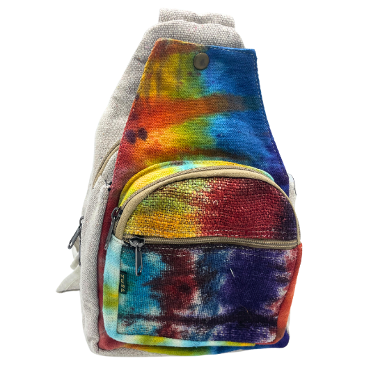 Hemp Sling Shoulder Bag Tie-dye image 0