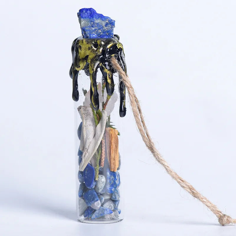 Crystal Jar Pendant Spell Jar Ornament image 9