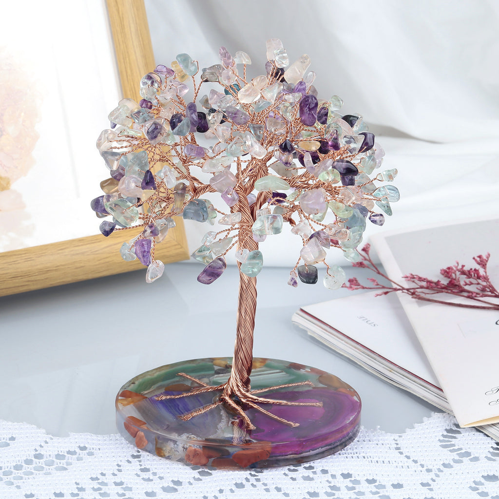 Crystal Natural Tree Agate Base image 2