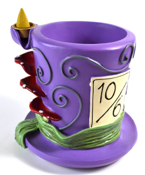 4 3/4"Mad Hatter backflow incense burner image 0