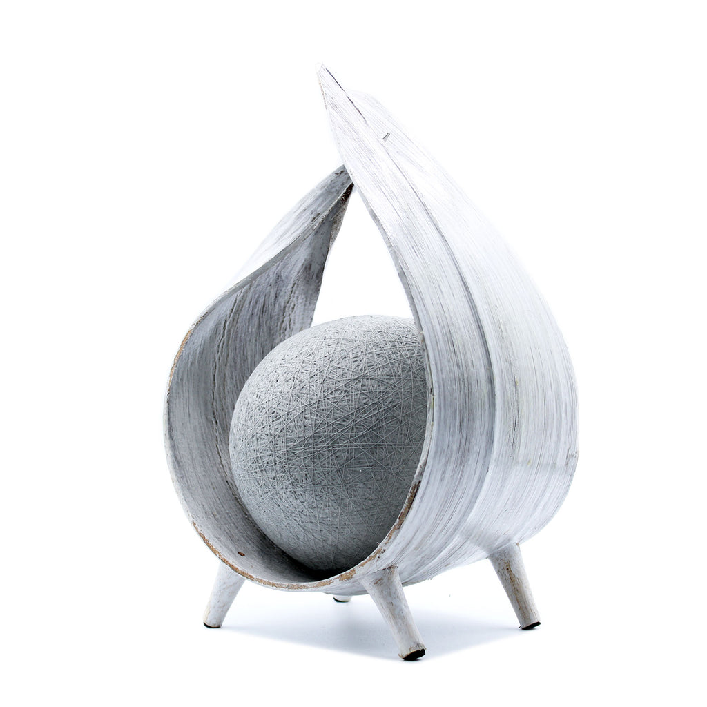 Natural Coconut Lamp - Whitewash Wrapover image 0