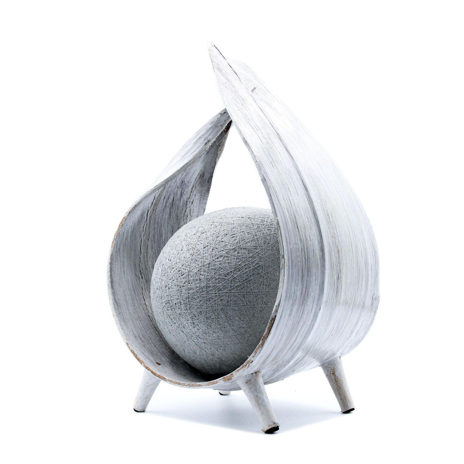 Natural Coconut Lamp - Whitewash Wrapover image 0