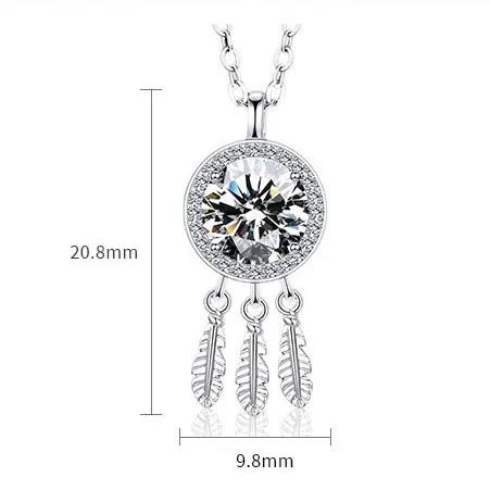 Dream Catcher 925 Sterling Silver Moissanite GRA Inlay image 4
