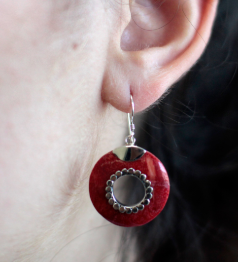 Earings 925 - Oval Décor Do-Nuts image 0