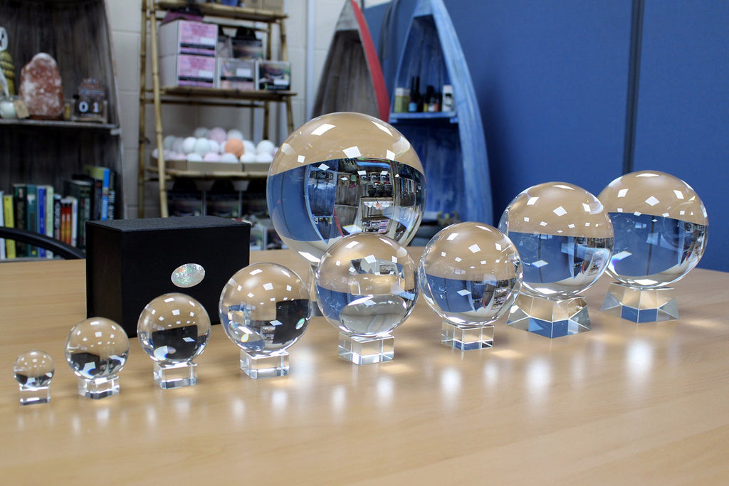 Crystal Ball 8" on Crystal Stand image 1