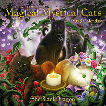 2025 Magical Mystical Cats Calendar by Llewellyn image 0