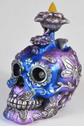 Metallic Skull backflow burner 6" image 0