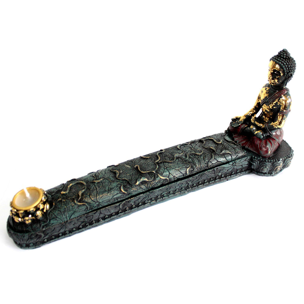 Antique Buddha - Incense Burner & Box image 3
