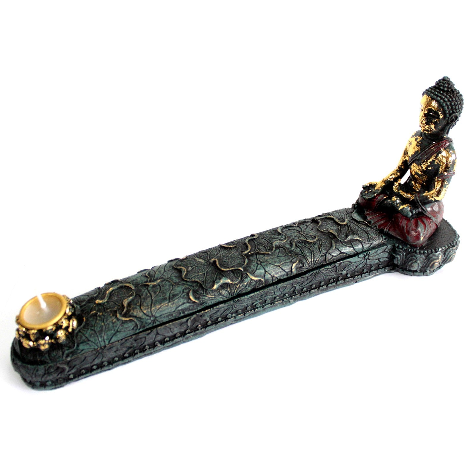 Antique Buddha - Incense Burner & Box image 3