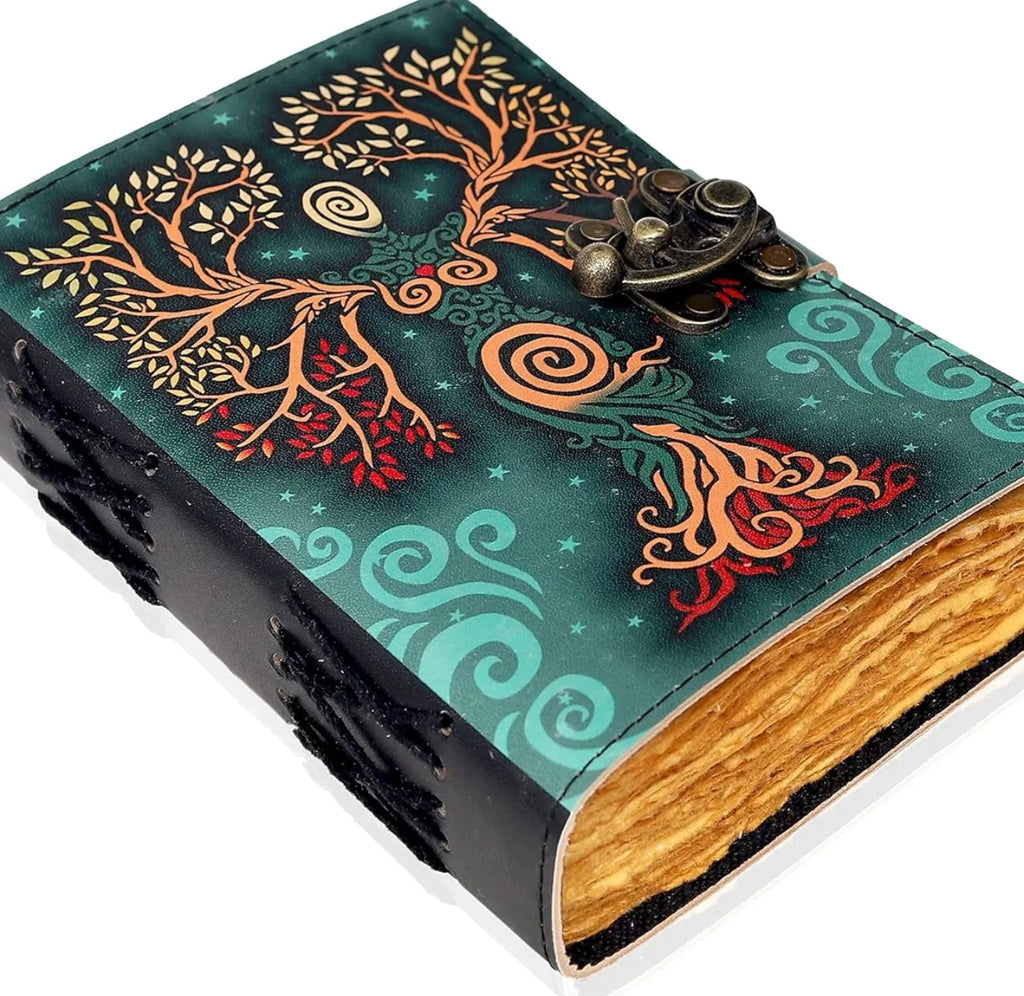 Goddess Aged Looking Paper Leather Journal w/ Latch image 0
