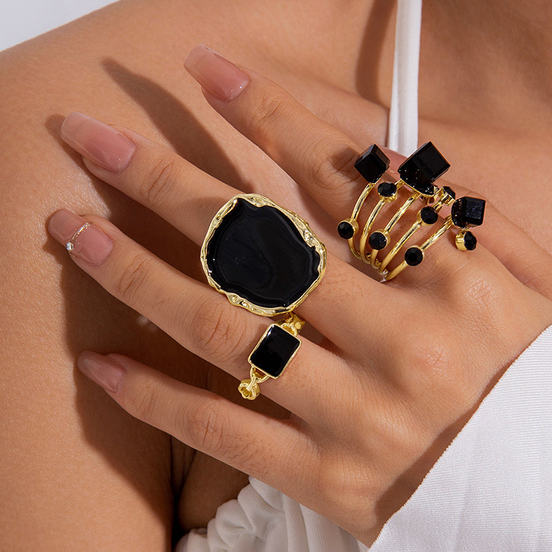 Casual Original Geometric Allow Rings image 0