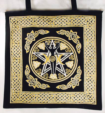 Pentagram Goddess Tote Bag image 0