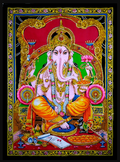 Ganesha  Multi Color Tapestry 30" x 40" image 0