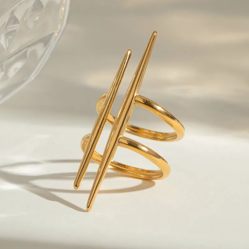 Jewelry Classic Style Parallel Double-Layer Lines 304 Stainless Ste image 1