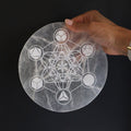 Large Charging Plate 18cm - Sacred Geometry image 0