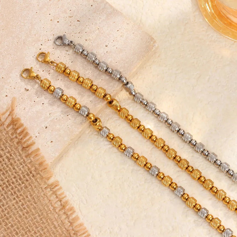Casual Titanium Steel 18k Plated Gold Bracelet image 2