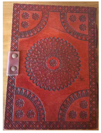 God's Eye Embossed leather w/ Latch - 5"x7" image 1