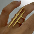 Jewelry Classic Style Parallel Double-Layer Lines 304 Stainless Ste image 0