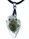 Moldavite Arrowhead Pendant image 0
