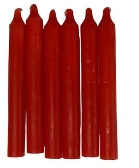 All Colors 6" household candle (set of 6) image 1