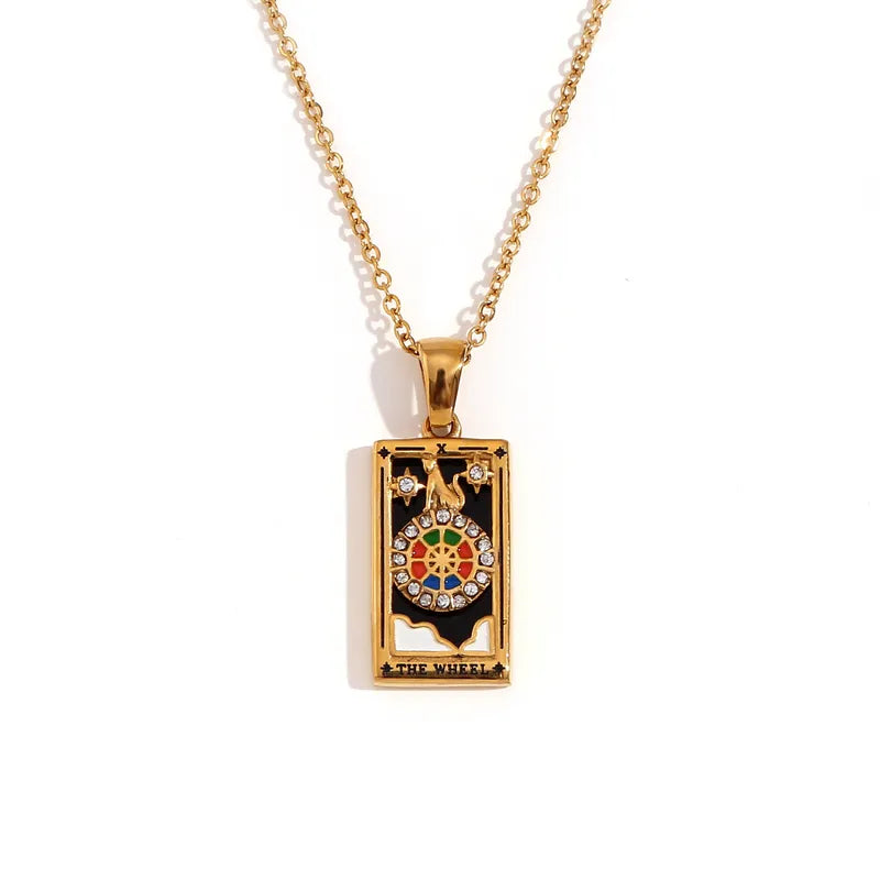 Tarot Pendants Necklace 18k Gold Plated Stainless Steel image 10