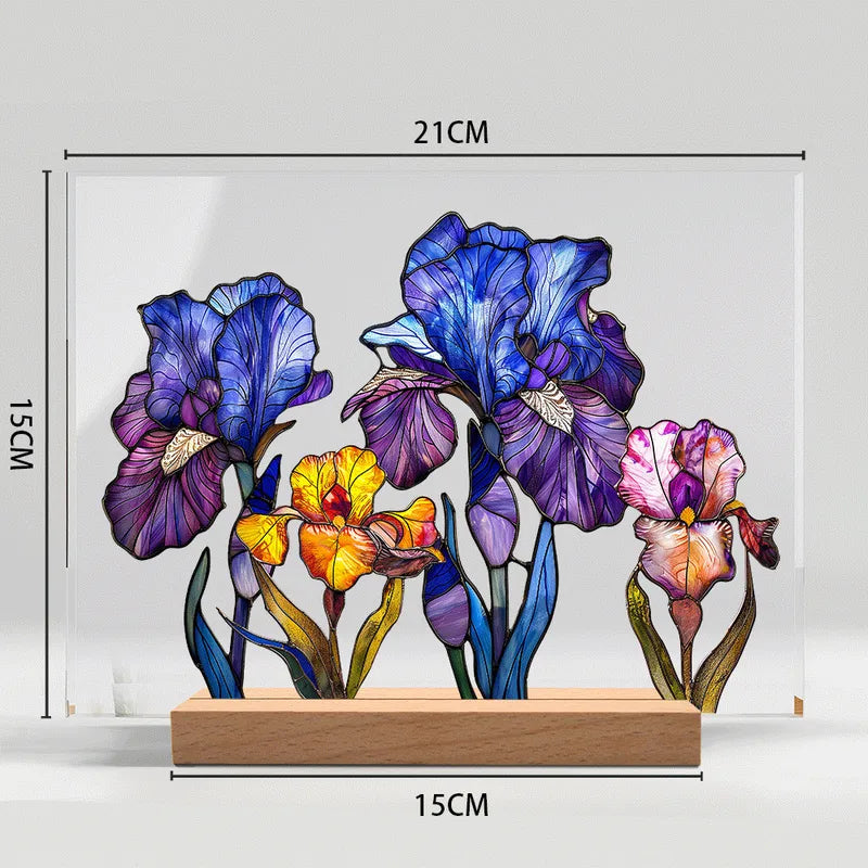 Elegant Style Flower Acrylic Wood Stand image 14