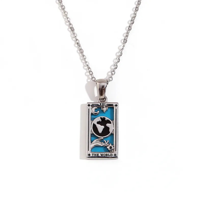 Tarot Pendants Necklace 18k Gold Plated Stainless Steel image 11