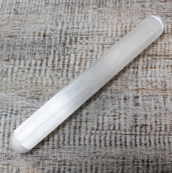 White Selenite Wand 5"-6" image 0