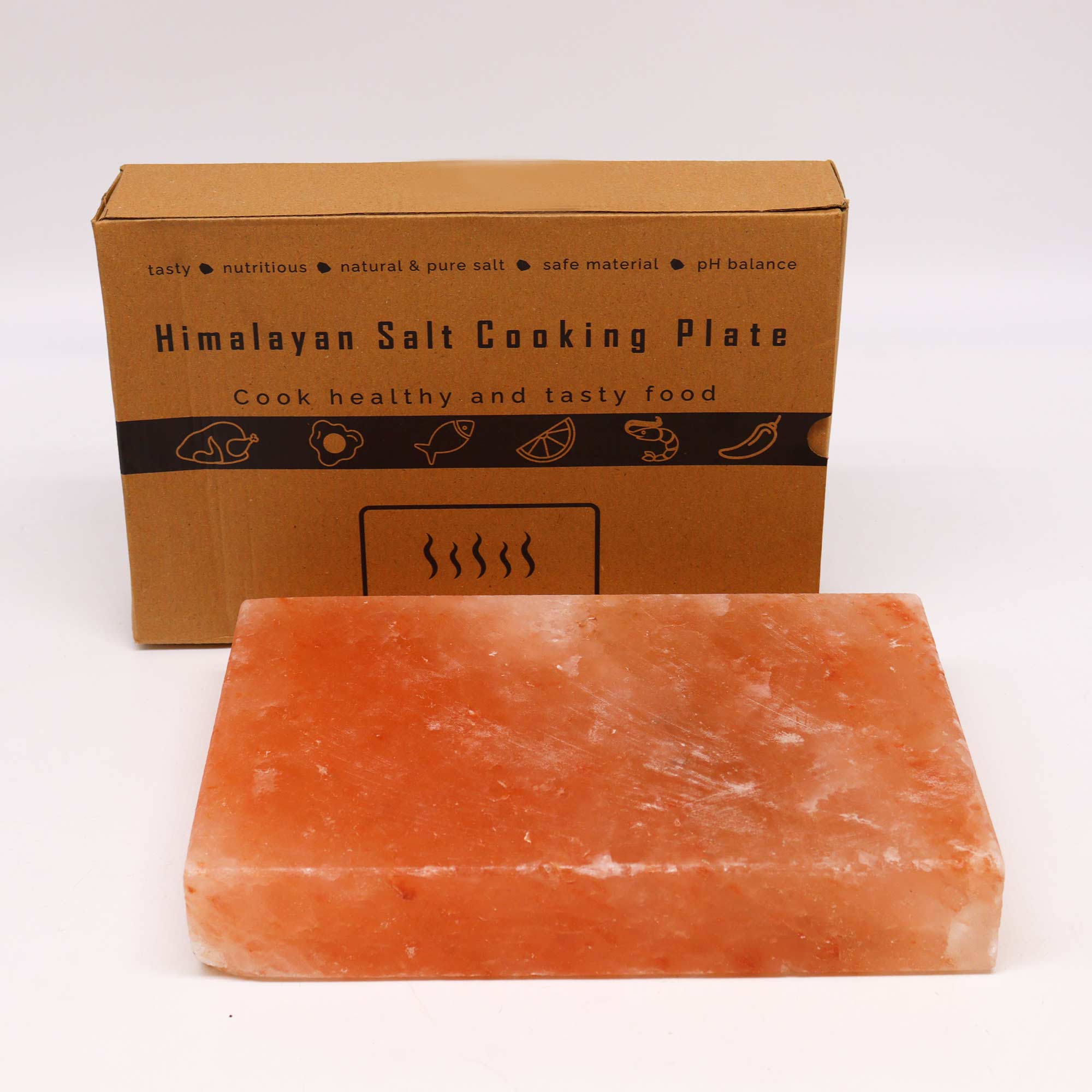 12" Himalayan Salt Cooking Plate - Rectangle - 30x20x5cm image 0