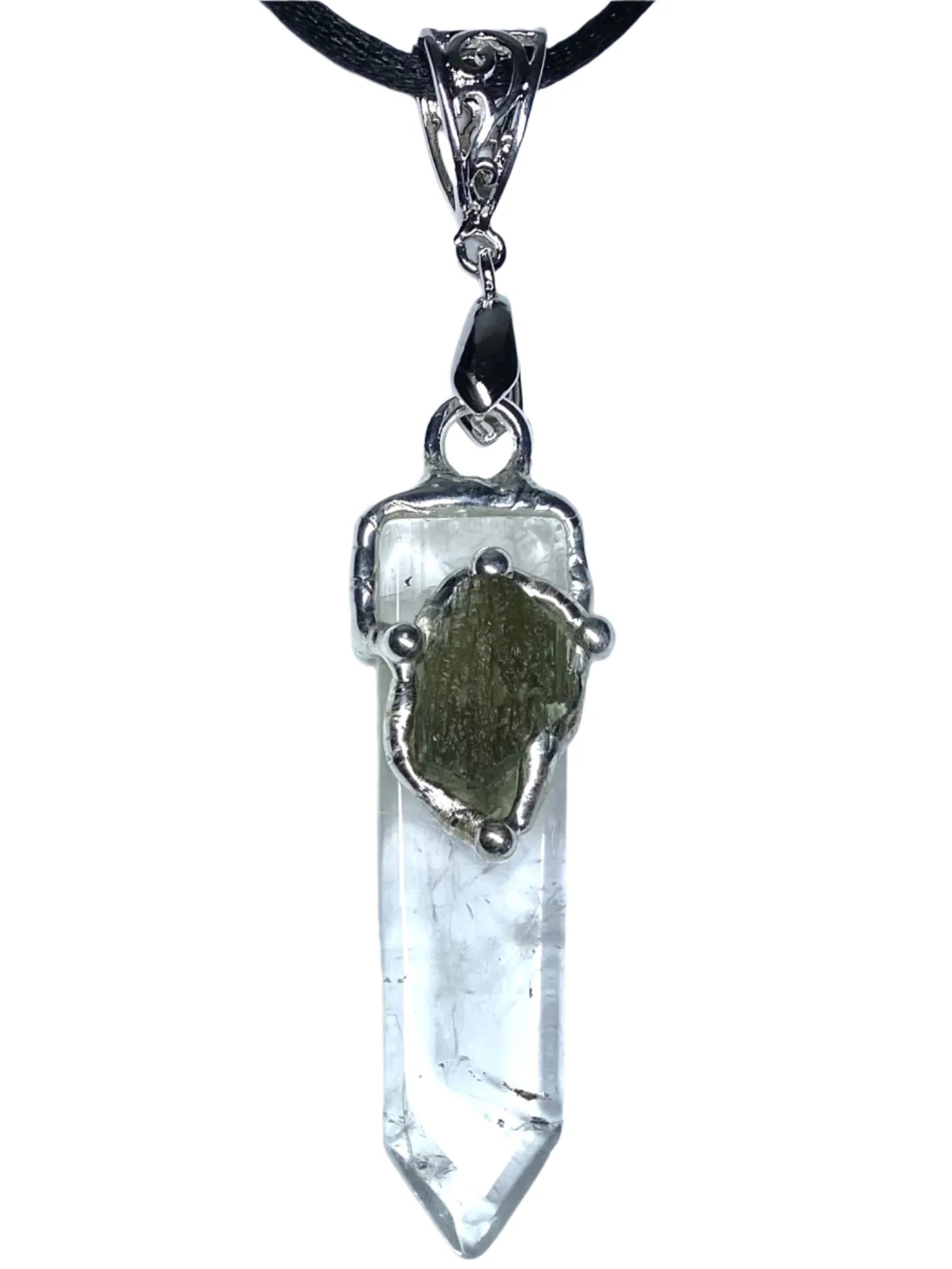 Moldavite Blade Pendant image 0