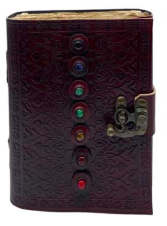Chakra Aged Looking Paper leather w/ Latch image 0